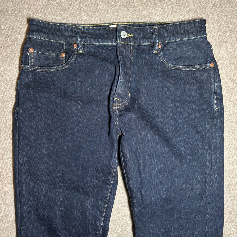 Flint & Tinder Slim Fit Dark Wash Denim Jeans Men’s 31x32 - Picture 2 of 16